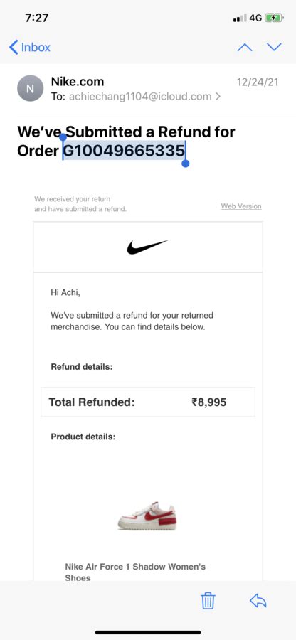 where to get nike refund